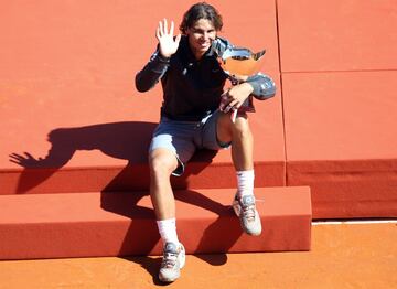 Rafa Nadal en Montecarlo 2012, ganó a Novak Djokovic por 6-3, 6-1.