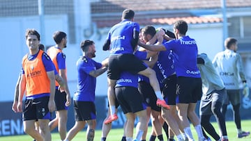 Entrenamiento de Osasuna en Tajonar.