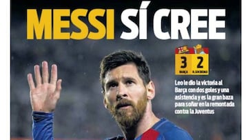 Messi manda en las portadas de la prensa de Barcelona
