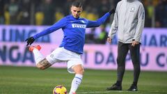 Icardi, descartado ante el Rapid, llegó puntual al entrenamiento