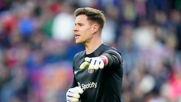 Marc-Andre Ter Stegen of FC Barcelona  during the La Liga match between FC Barcelona and Valencia CF played at Spotify Camp Nou Stadium on March 05, 2023 in Barcelona, Spain. (Photo by Sergio Ruiz / Pressinphoto / Icon Sport)