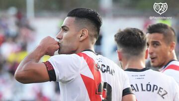 Falcao ha marcado tres goles en tres partidos disputados con el Rayo Vallecano en lo que va de la temporada.