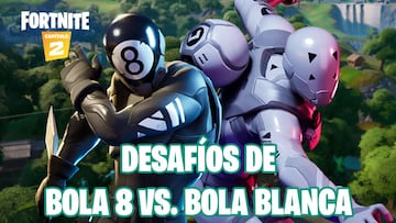 Fortnite Capítulo 2 - Temporada 1: guía de desafíos de Bola 8 vs. Bola blanca