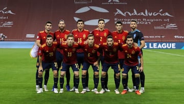 17/11/20 PARTIDO UEFA NATIONS LEAGUE 
 FASE DE GRUPOS LIGA A GRUPO A ESTADIO LA CARTUJA 
 SELECCION ESPA&Ntilde;OLA ESPA&Ntilde;A - ALEMANIA 
 FORMACION 
 