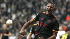 Haller tras marcar al Besiktas.