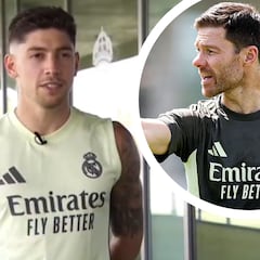 El primer contacto de Fede Valverde con Xabi Alonso