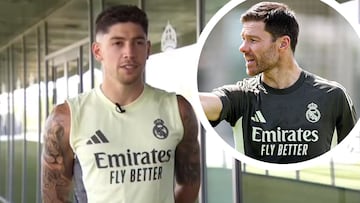 El primer contacto de Fede Valverde con Xabi Alonso