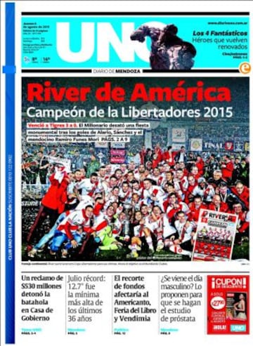 La tercera Copa Libertadores llegó para River Plate y el mundo deportivo se rindió a sus pies.