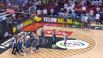Cómo montar una tángana con el partido acabado: de no creer lo que le hizo Francia a Doncic
