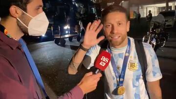 La emoción del Papu Gómez con AS en el Maracaná