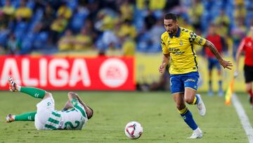 Benito Ramírez durante un partido con la UD Las Palmas.