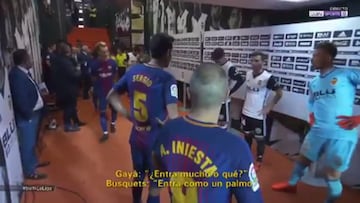 Gayà a Busquets: "¿Entra mucho el balón de Messi o qué?"