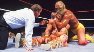 WrestleMania 6. El campeón Intercontinental The Ultimate Warrior derrotó a Hulk Hogan