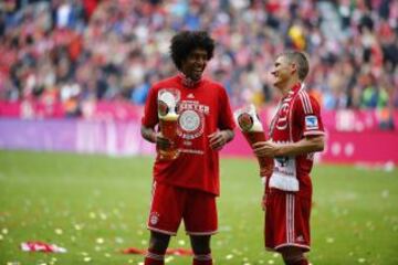 El Bayern celebra el título de campeón de la Bundesliga