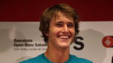 El tenista alemán Alexander Zverev.
