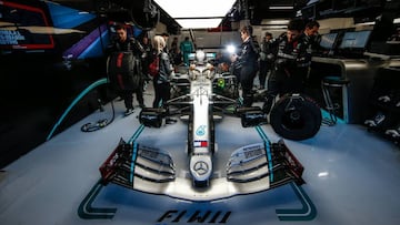 HAMILTON Lewis (gbr), Mercedes AMG F1 GP WW11 Hybrid EQ Power+, action during the first session of the Formula 1 Pre-season testing 2020 from February 19 to 21, 2020 on the Circuit de Barcelona-Catalunya, in Montmelo, Barcelona, Spain - Photo / DPPI
20/02/2020 ONLY FOR USE IN SPAIN