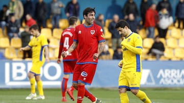 Jonathan Pereira durante el partido contra el Alcorcón.