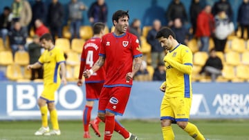 Jonathan Pereira durante el partido contra el Alcorc&oacute;n.