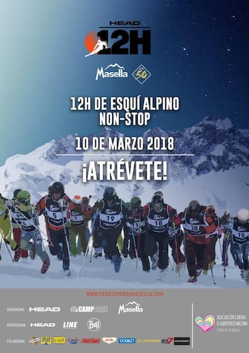 Cartel promocional de la Head 12h Masella