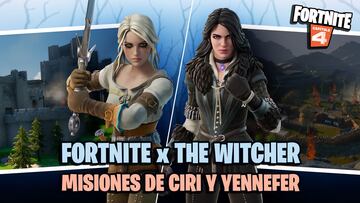 fortnite the witcher ciri yennefer misiones