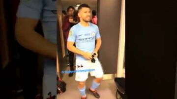 El bailecito del Kun Agüero que marcó los festejos del City