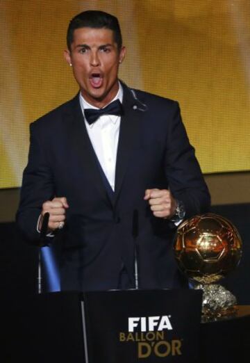 Todos los Balones de Oro de Cristiano Ronaldo