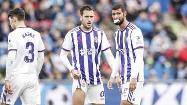 Joaquin Fernandez (Real Valladolid) in action during the match La Liga match between Getafe CF vs Real Valladolid at the Coliseum Alfonso Perez stadium in Madrid, Spain, December 15, 2019 .