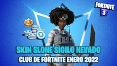 Club de Fortnite enero 2022: skin Slone Sigilo Nevado y sus objetos ya disponibles