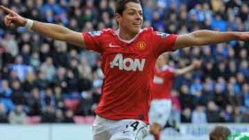 <b>DE MODA. </b>Chicharito Hernández ha marcado 20 goles esta temporada con el Manchester United.