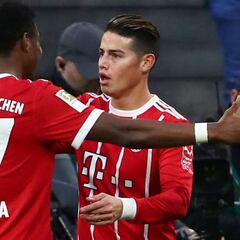 James Rodríguez , en el 11 ideal de la jornada 28 de Bundesliga