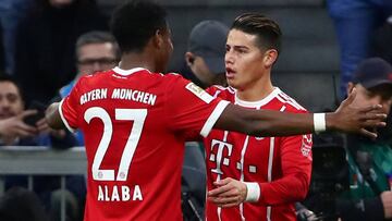 James Rodríguez, jugador del Bayern Múnich