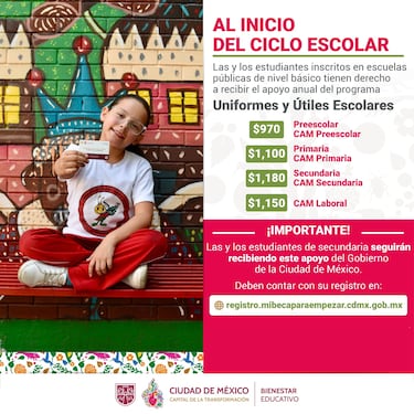 Mi Beca para Empezar: cuándo depositan el pago para útiles y uniformes escolares del ciclo escolar 2025- 2026