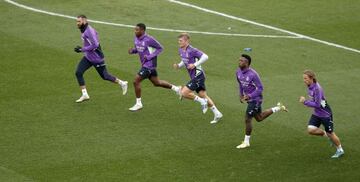 02/01/23 ENTRENAMIENTO REAL MADRID LUKA MODRIC VINICIUS TONI KROOS DAVID ALABA KARIM BENZEMA