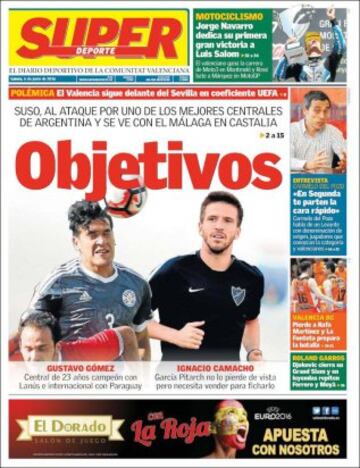 Portadas de la prensa mundial