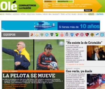 Portadas de la prensa extranjera