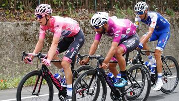 Bob Jungels portó la maglia rossa durante la sexta etapa.