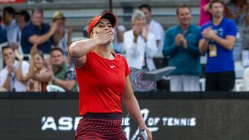 Bianca Andreescu, finalista del torneo de Auckland.