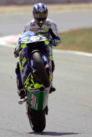 Sete Gibernau gan¨® por primera vez en la categor¨ªa de 500cc en el GP de Valencia en 2001.