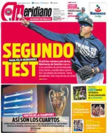 Portadas de la prensa mundial