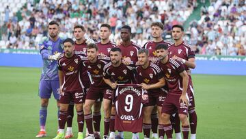 El once inicial del Albacete ante el Córdoba.