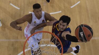 23/10/20 PARTIDO BALONCESTO BASKET EUROLEAGUE REGULAR SEASON ROUND 5 BARCELONA - REAL MADRID ALEX ABRINES WALTER TAVARES