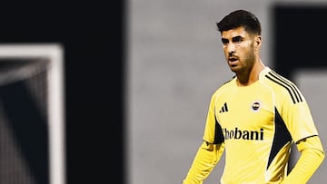 Asensio durante el partido de Europa League contra el Dinamo de Zagreb.