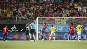07/06/17 PARTIDO AMISTOSO
ESTADIO DE LA NUEVA CONDOMINA EN MURCIA
SELECCION ESPAÑOLA ESPAÑA - COLOMBIA
PRIMER GOL EMPATE 1-1 CARDONA