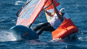 Nacho Baltasar es el primer líder de los Lanzarote iQFOiL Games