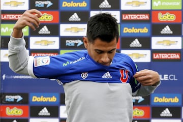 Santiago 21 de junio 2017
Universidad de Chile presenta el Jugador Rafael Caroca, nuevo refuerzo para esta temporada, 
Javier Torres/Photosport