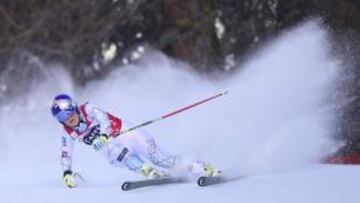 La estadounidense Lindsey Vonn, en la competición de este viernes.