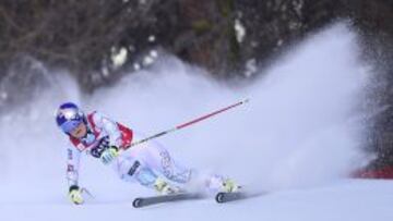 La estadounidense Lindsey Vonn, en la competici&oacute;n de este viernes. 