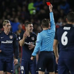 Peligro atlético: gran cantidad de expulsados ante el Barcelona