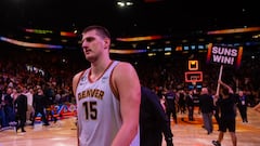 Denver Nuggets star Nikola Jokic received a technical foul for shoving Pheonix Suns owner Mat Ishbia in their Game 4 Western Conference semifinal on Sunday.