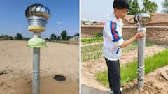 Un niño chino de 14 años da una lección tecnológica con un sistema ‘antidesiertos’ para regar la Gran Muralla Verde